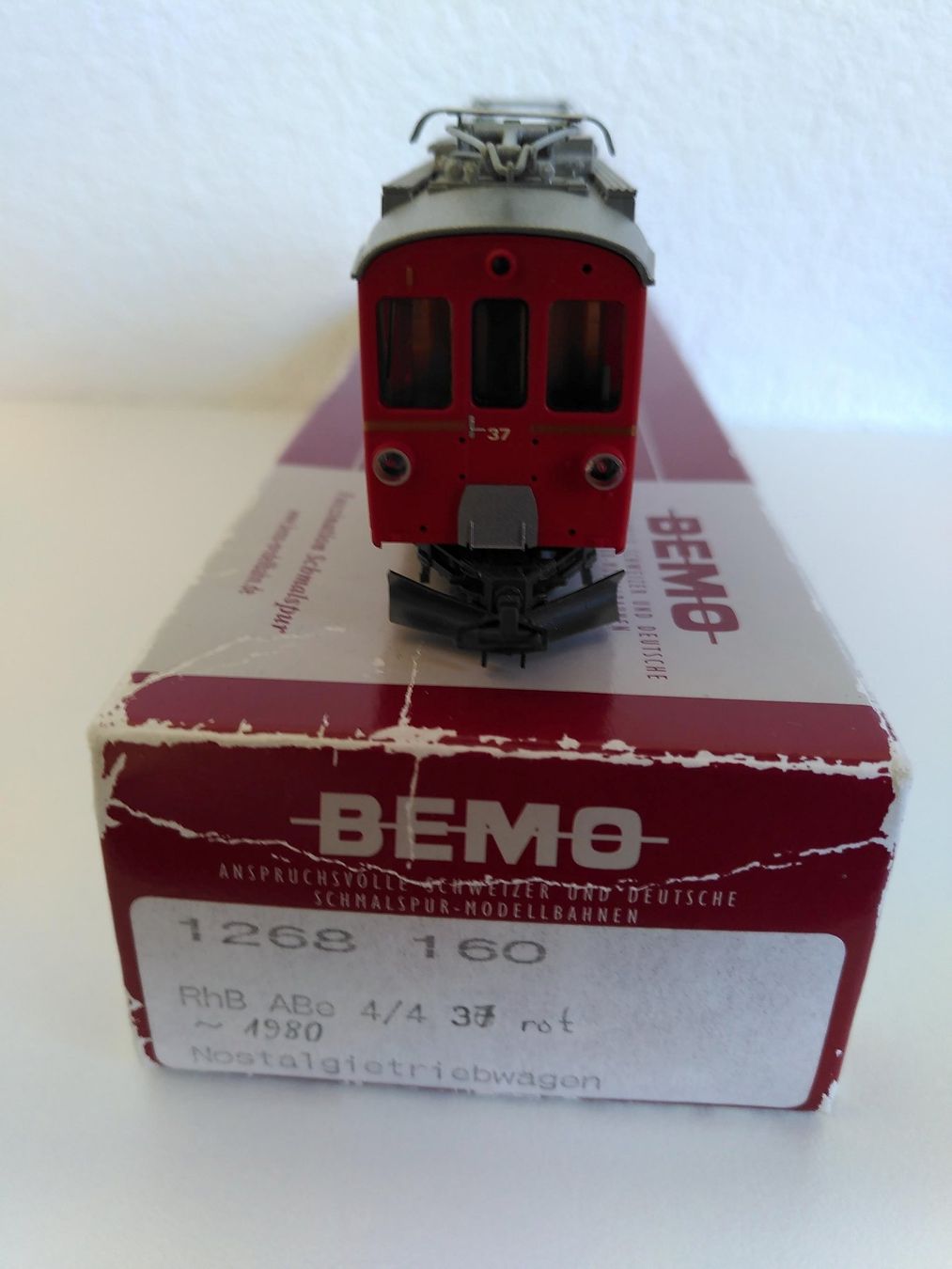 Bemo Modellini di ferrovie: Bemo RhB Bernina-Triebwagen ABe 4/4 37 H0m digital – Usato da Naters venduto da Luca099 3