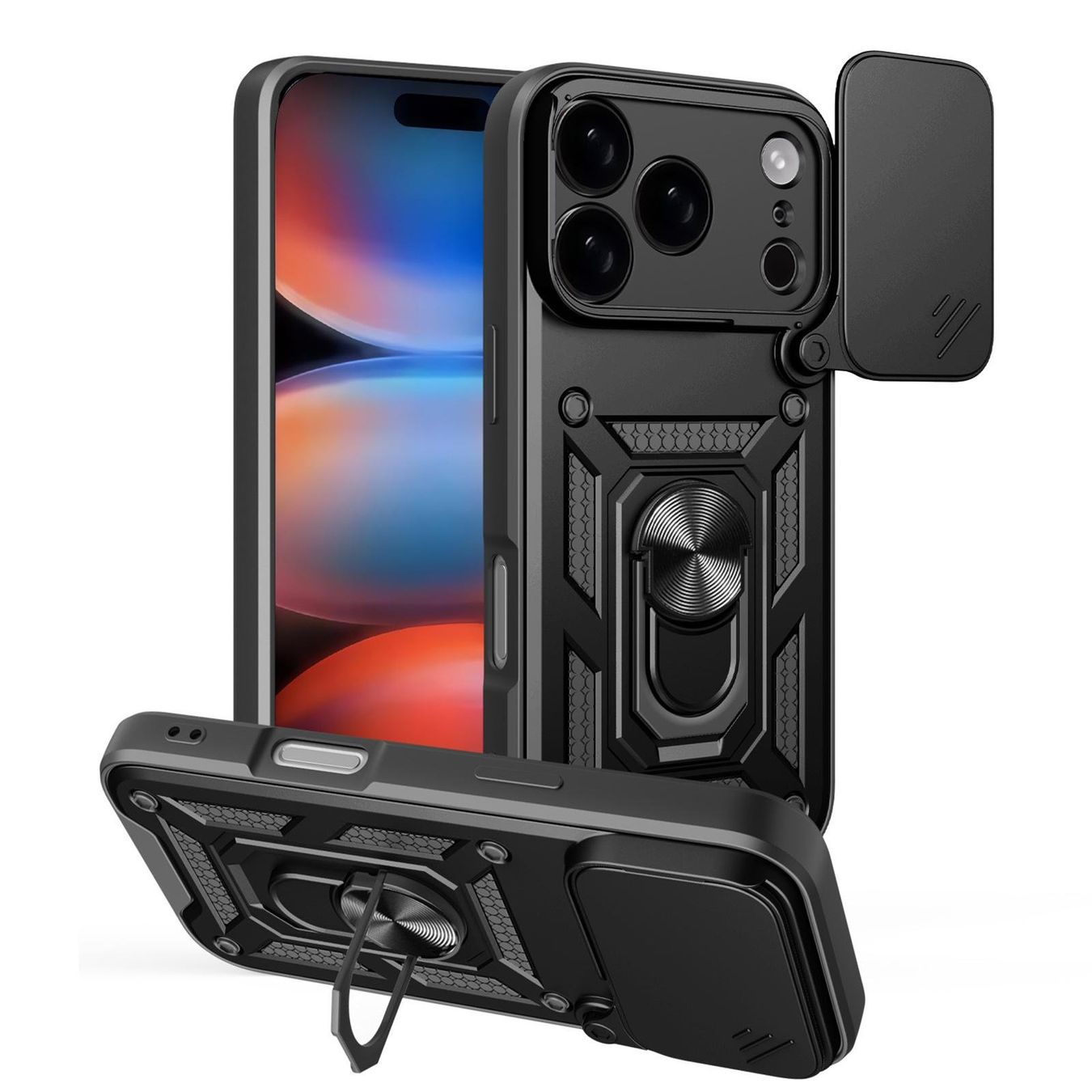 Cover & Protezioni schermo: iPhone 17 PRO Hülle Cover Ring Case Etui Coque Tasche Robust – Nuovo e nell'imballaggio originale da Volketswil venduto da coverandmore 1