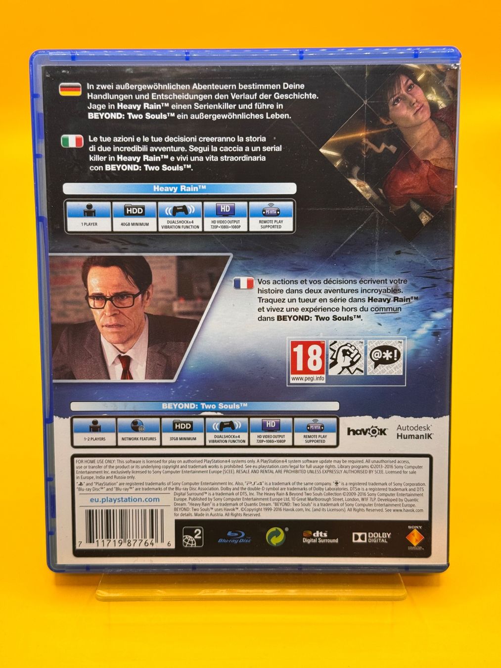 Sony Jeux: Heavy Rain & Beyond: Two Souls Collection - PS4 – D'occasion à Oberwil b. Zug par silver2024 1