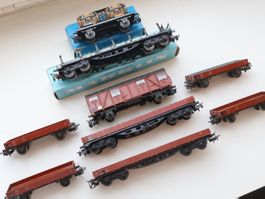 Märklin 9 x Wagen H0 schöne Modelle - Güterwagenzug