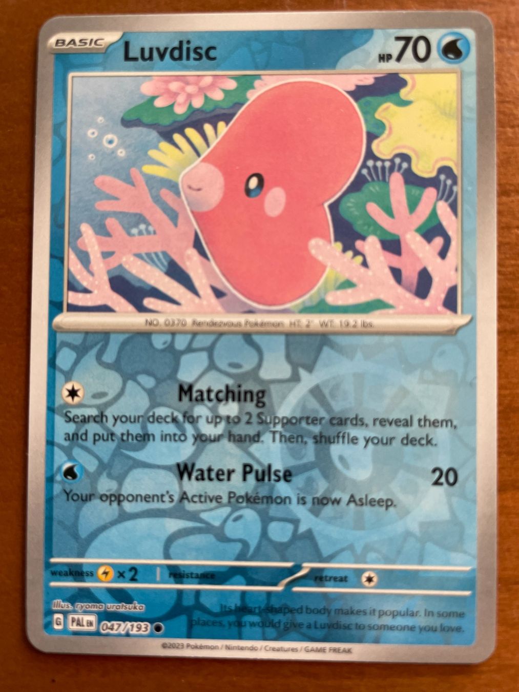 Pokémon Cartes à collectionner: Pokemon Luvdisc Reverse (Versand gratis) – Neuf (Voir description) à Chur par Angerson