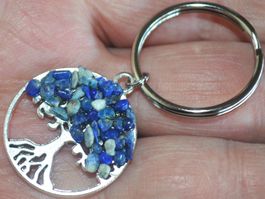Schlüsselanhänger K-705 – Lapislazuli Lebensbaum