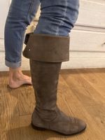 Winter Sale: Wildleder Stiefel, Graue Stiefel, Grösse 39