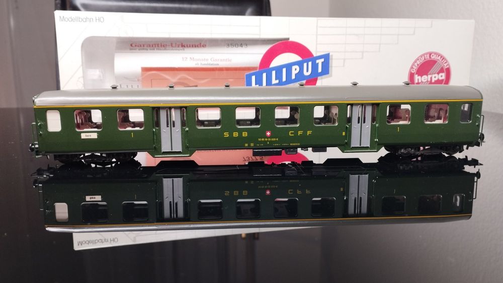 LILIPUT H0 SBB CFF Leichtstahlwagen 7375, neuwertig! (D'occasion) à ...