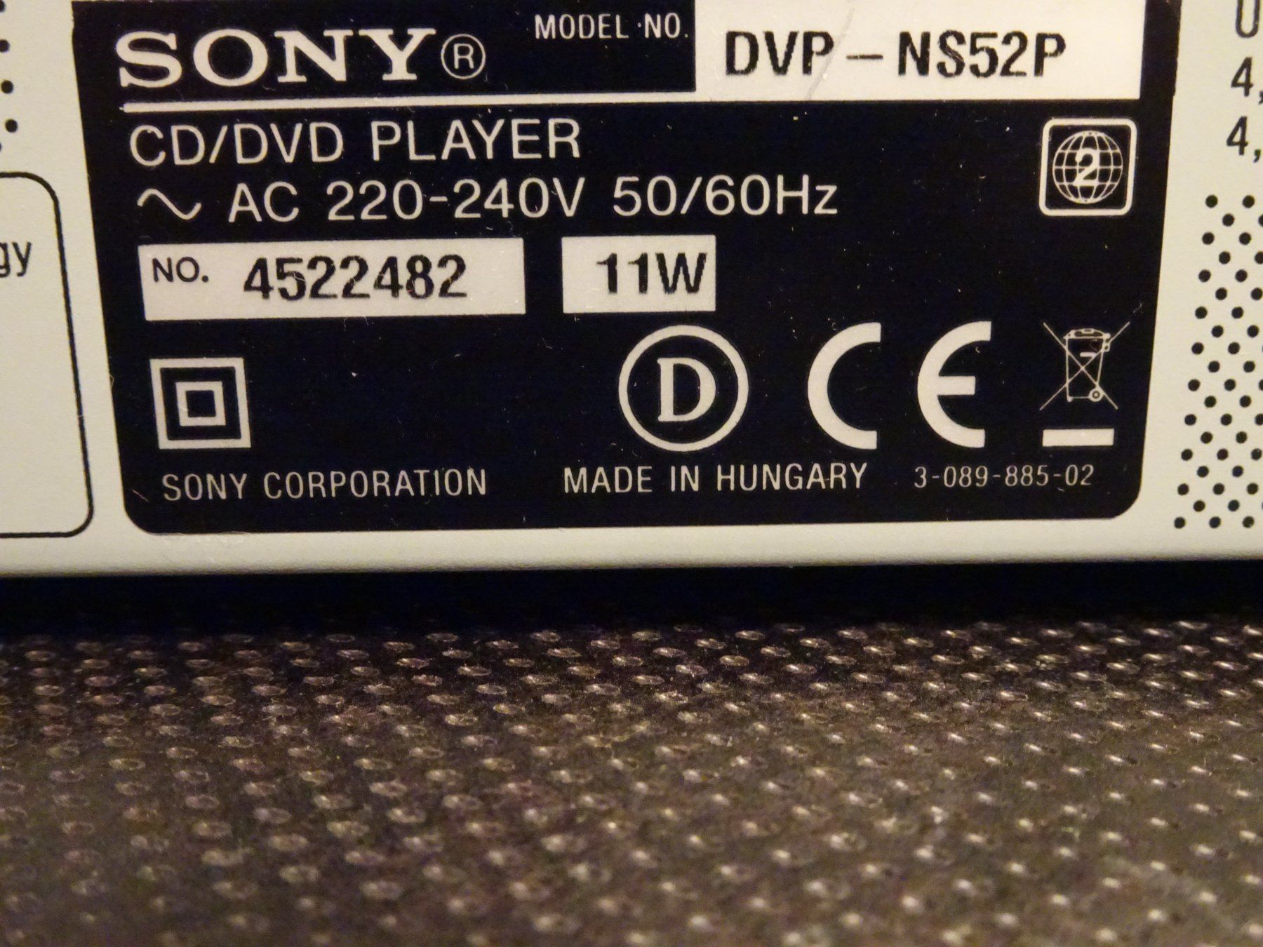 Sony Audio- & Mediensysteme: CD/DVD-Player Sony DVP-NS52P – Gebraucht aus Oberwangen b. Bern von est_d8gf 2