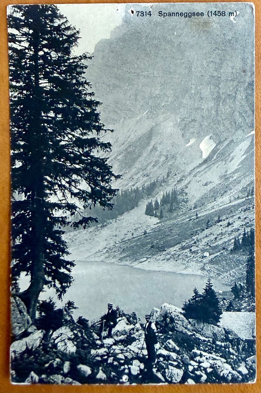 Cartoline postali: Filzbach - Spanneggsee - Animation 1922 – Usato da Lutry venduto da Ediego