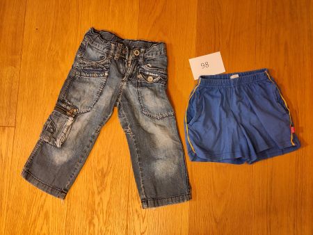Kleiderpaket Hosen Grösse 98 2teilig Lang kurz