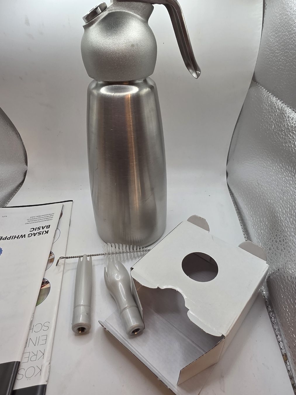 Kisag Elettrodomestici da cucina: Kisag Rahmbläser Basic 0.5L, neu in OVP  – Nuovo e nell'imballaggio originale da Arbon venduto da MadameLuLa9320 1