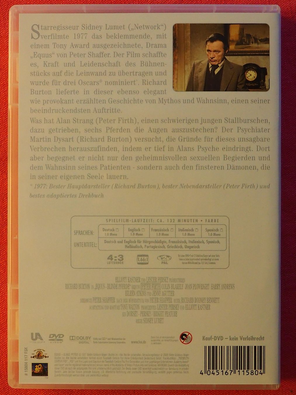 Tutti i DVDs: Equus - Blinde Pferde / Richard Burton – Usato da Chur venduto da dluli 1