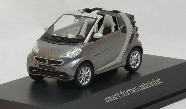 Smart Modellautos: Smart Fortwo Cabriolet 2007-2016 grau / silber / schwarz – Neu und originalverpackt aus Gerlafingen von espero88 4