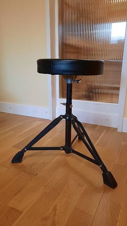 SONICAKE Schlagzeughocker Höhenverstellbar Drumhocker faltbar mit rutschfest gepolsterter