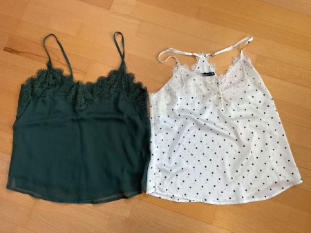 Abercrombie & Fitch 2er Set Sommer Tops mit Spitze, Gr. XS