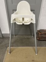IKEA Kinderhochstuhl, Antilop, Weiss/Silber, Top Zustand!