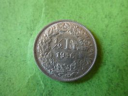 Schweiz 1946,  1/2 Franken - Silber