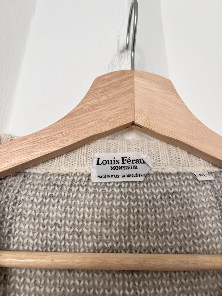Pullover & Sweatshirts: Louis Ferraud Pullover V-Neck XL Patterned Wool Blend – Gebraucht aus Lausanne von Danash 2