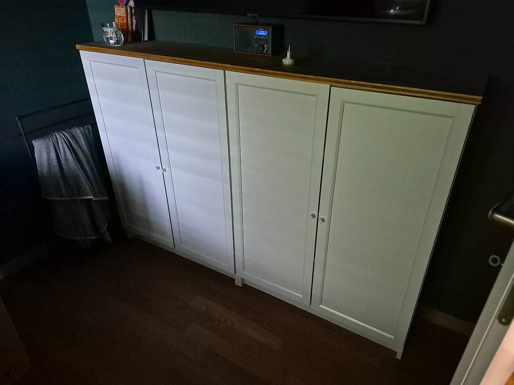 Cassettiere: 2x Ikea Brimnes Sideboard / Highboard mit Holzplatte – Usato da Stettfurt venduto da Jezaig1989