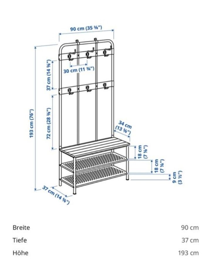 Ikea Porte manteau: IKEA PINNIG Garderobenständer – D'occasion à Glattbrugg par B_B 2