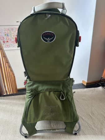 Osprey Poco AG Premium Kindertrage/Kraxe inkl. Sonnendach &