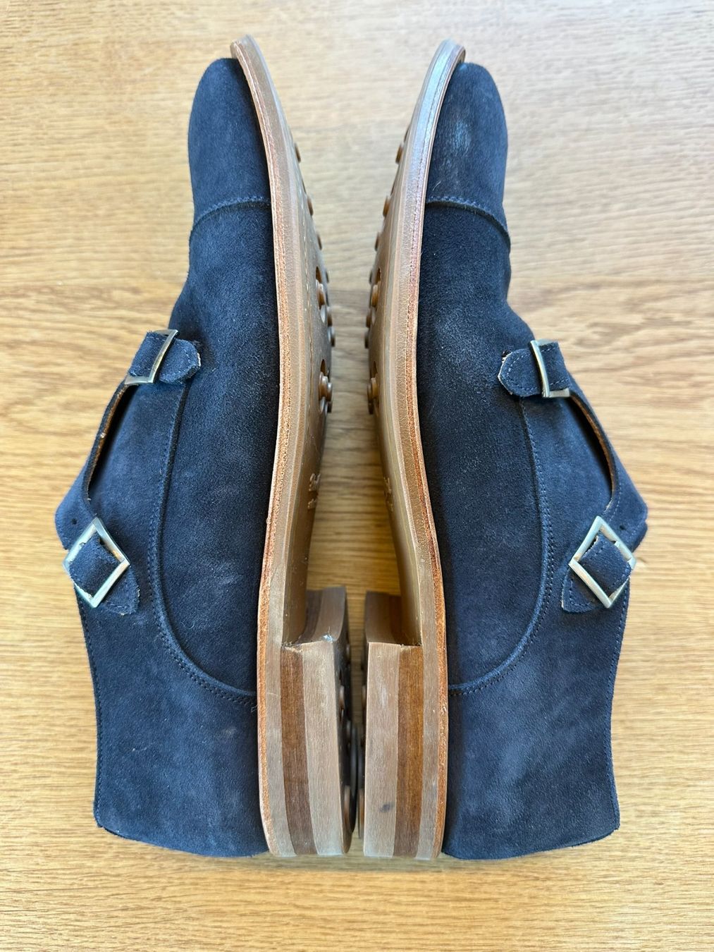 Navyboot Scarpe da uomo: Navyboot Doppelte Monkstraps / Schnallen Schuhe Gr. 46 – Usato da Fruthwilen venduto da FrankThe 3