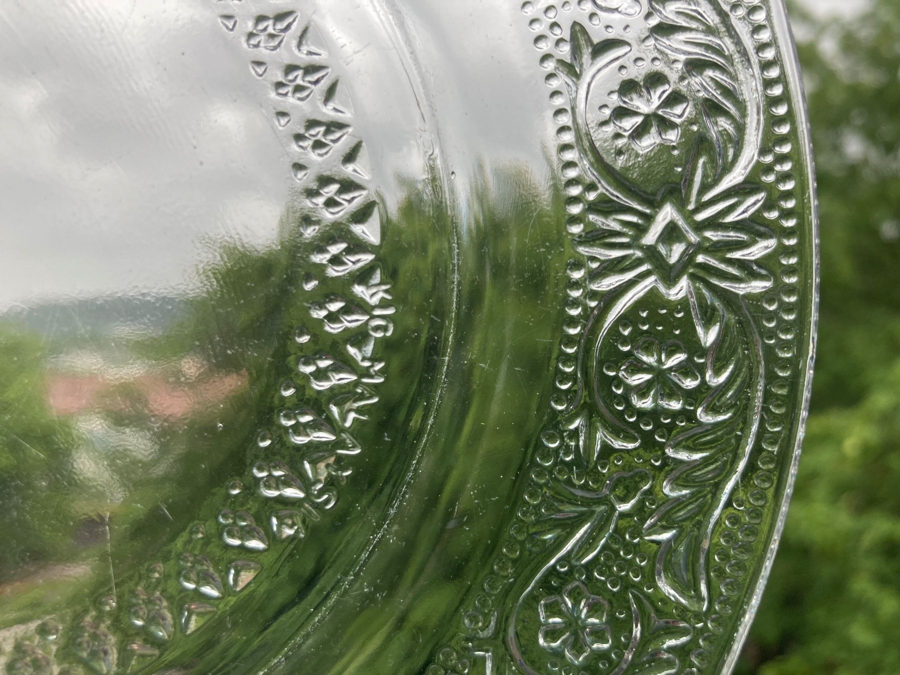Piatti: Vintage Glas-Dessertteller mit Blumenmuster, 5 Stk – Usato da Zürich venduto da Idbiw 7