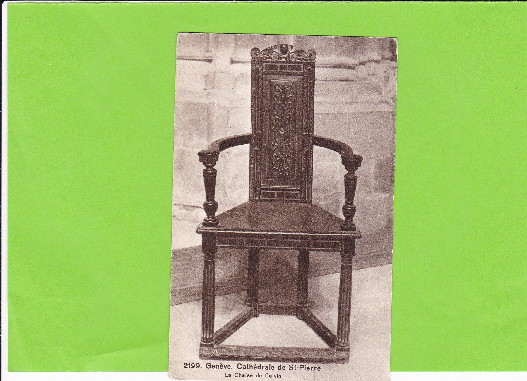 Cartoline postali: La Chaise de Calvin – Usato da St. Peterzell venduto da neckertal