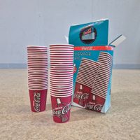 1999 Coca-Cola Beverage Cups Trinkbecher Vintage Becher 50x