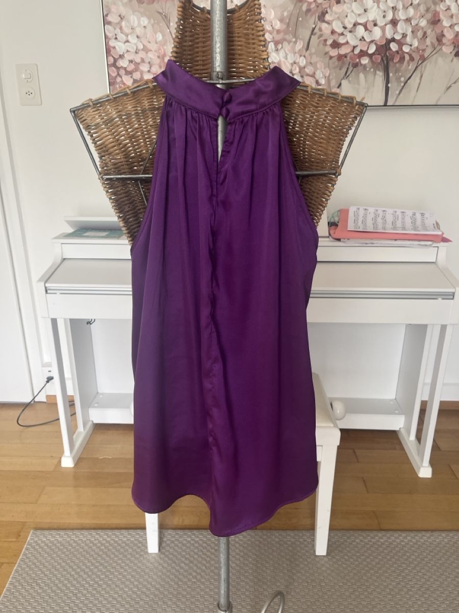 Tops: Neckholdertop, lila, glänzend, XL – Gebraucht aus Solothurn von Bobesch08 2