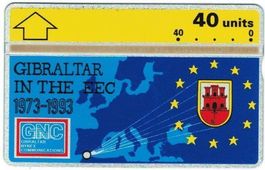 Telefonkarte Gibraltar GIB-32 EWG/EEC ungebraucht