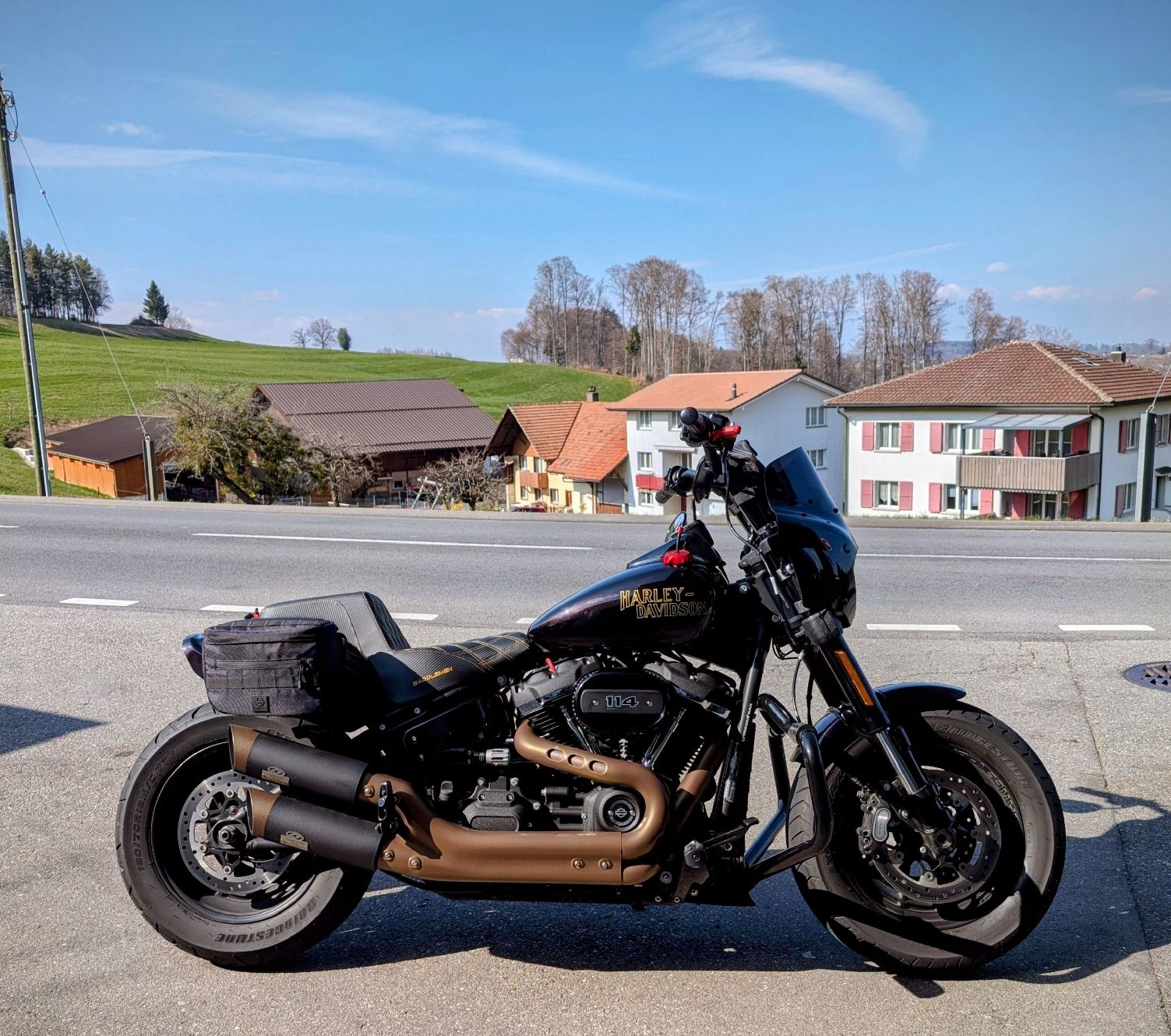 Harley-Davidson Chopper: Harley Davidson Softail Fat Bob 114 FXFBS – Usato da Tentlingen venduto da Biker83000 1