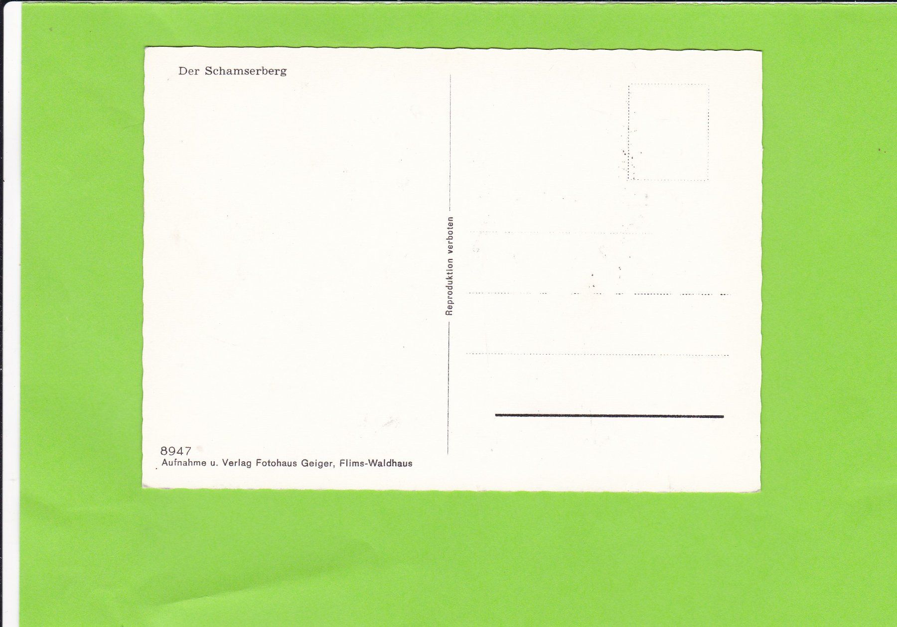 Cartoline postali: Der Schamserberg – Usato da St. Peterzell venduto da neckertal 1