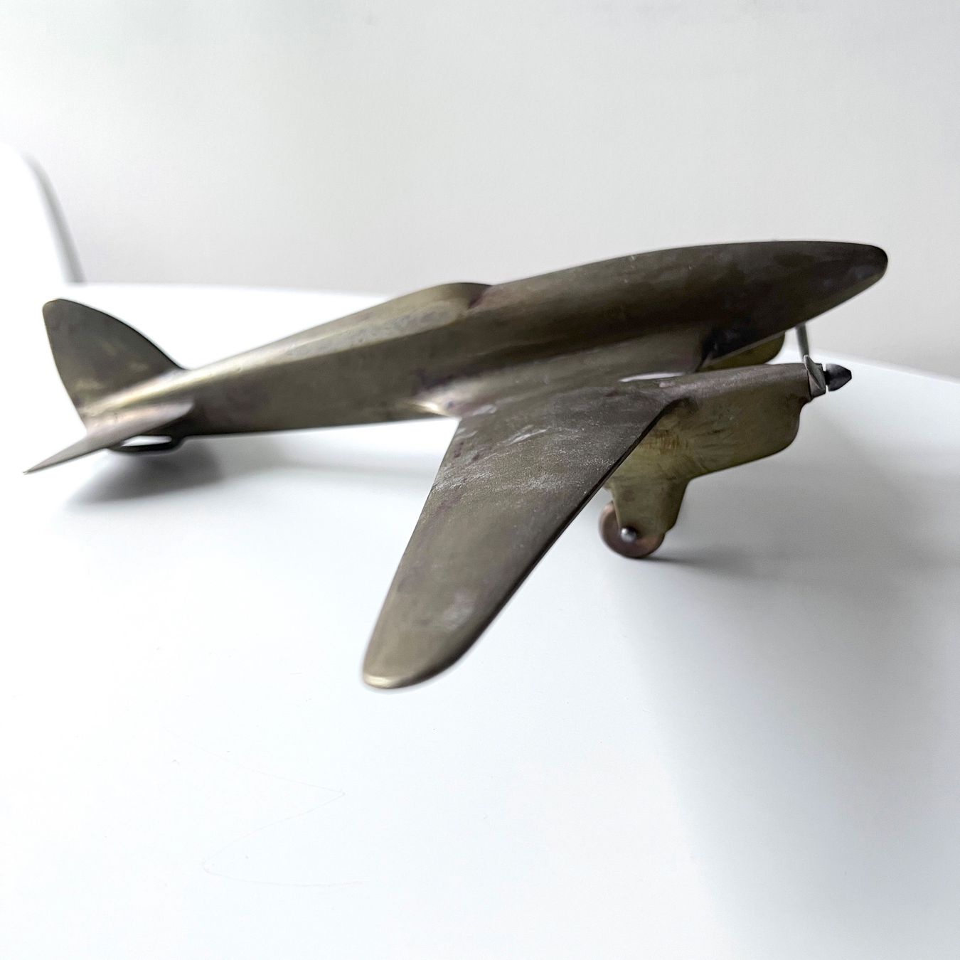 Modellbausätze & Standmodelle: MASSIVER MESSINGFLIEGER / PROPELLERFLUGZEUG, ALT UND SCHWER – Gebraucht aus zuerich von Zenzone 6