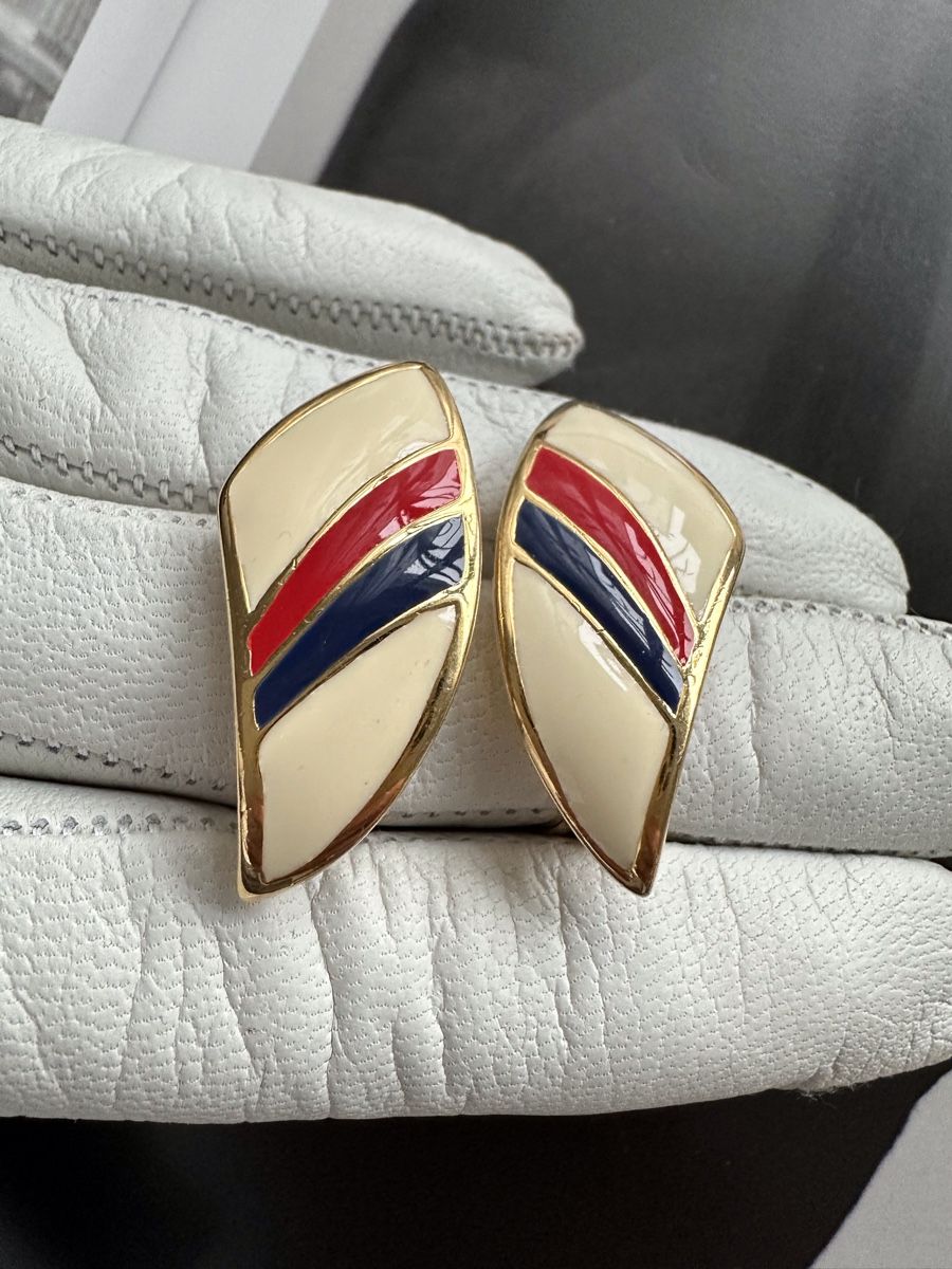 Ohrringe & -stecker: Ohrclips mit Emaille vintage – Gebraucht aus Zollikon von pan_8jtm 4