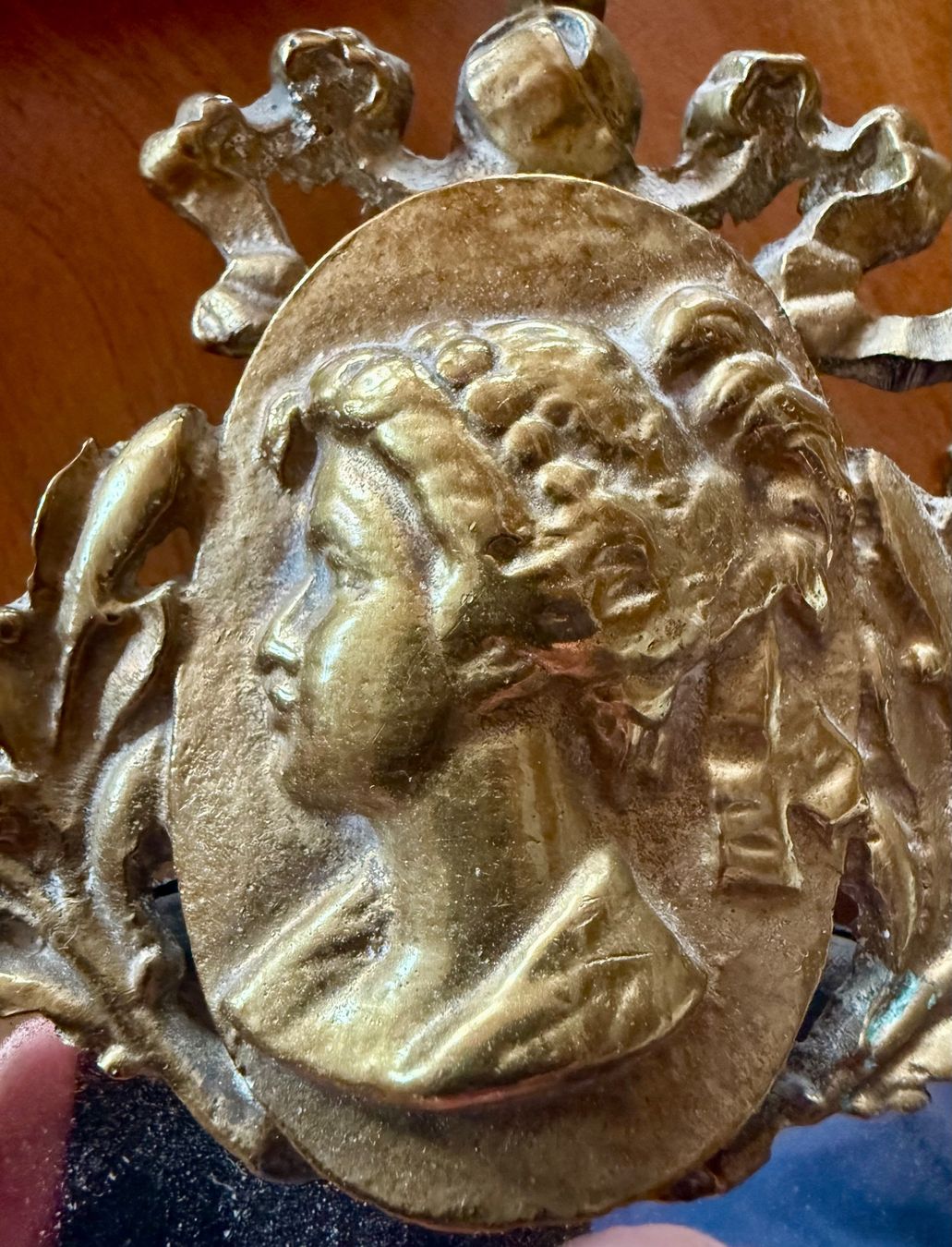 Miroirs: Antiker Portrait Spiegel – D'occasion à Berlingen par Bodensee125 1