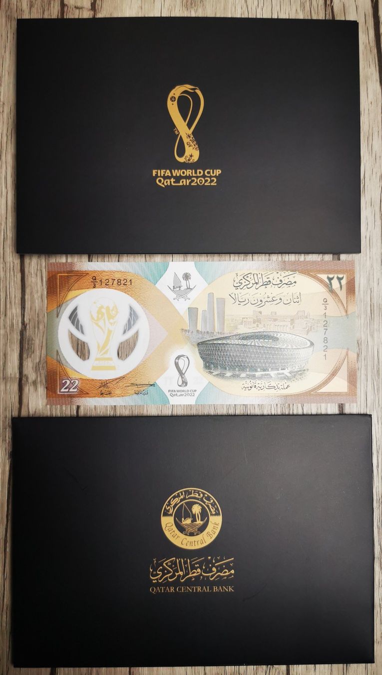 Banconote: Qatar 22 Riyal Polymer Fifa World Cup UNC – Nuovo (secondo la descrizione) da Cousset venduto da Patricio77