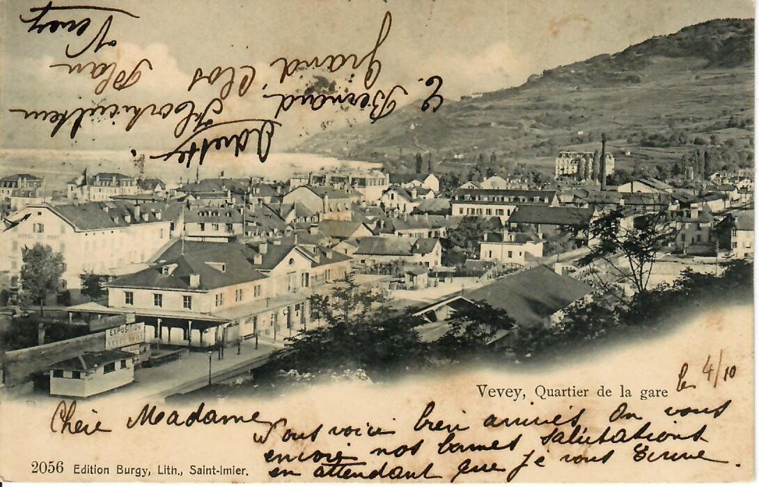 Cartoline postali: Vevey Quartier de la Gare 1903 – Usato da Hochdorf venduto da Ziegel-16