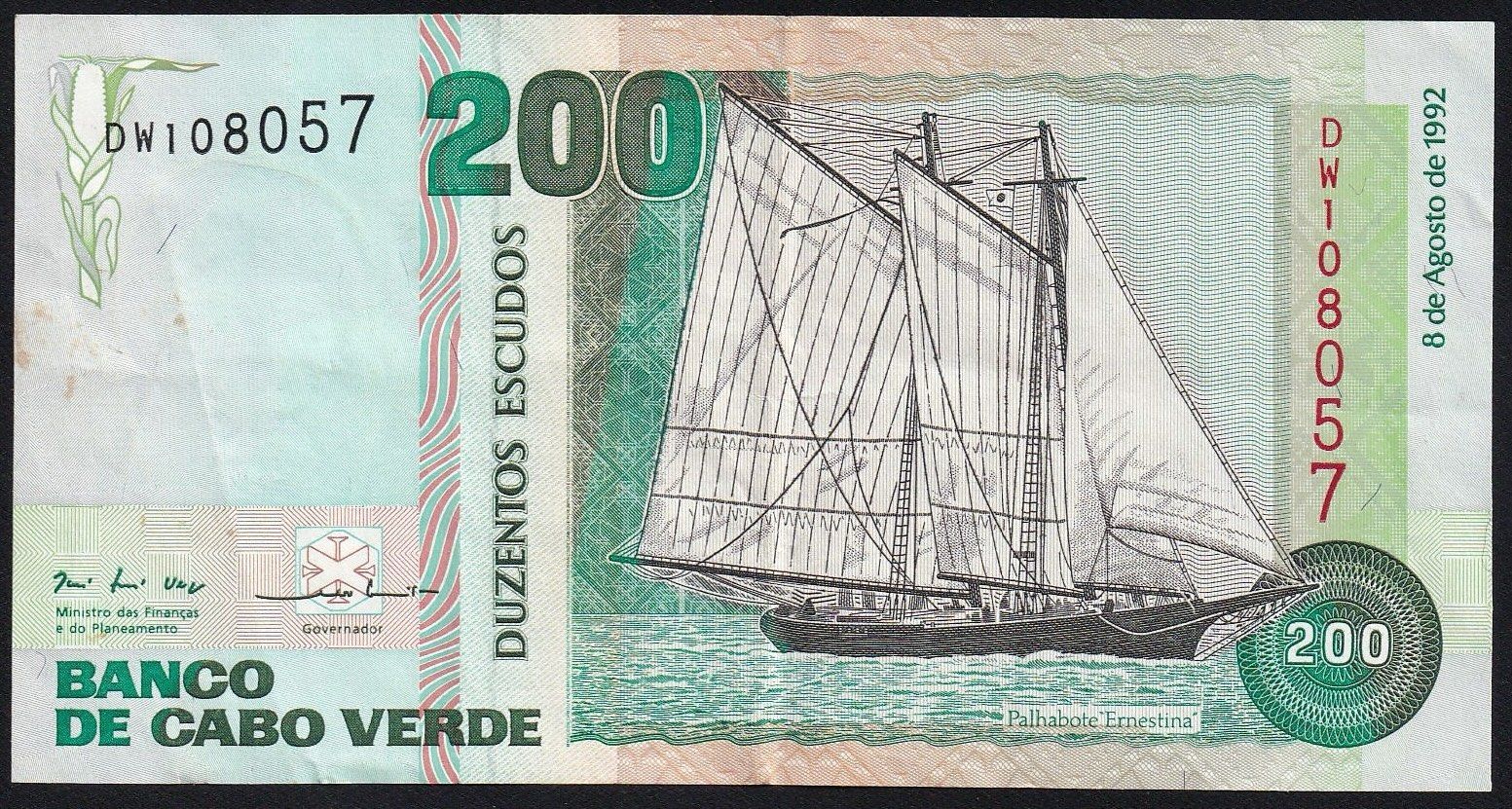 Banconote: Kap Verde 200 Escudos 1992 – Usato da Brugg AG venduto da banknoten_muesli