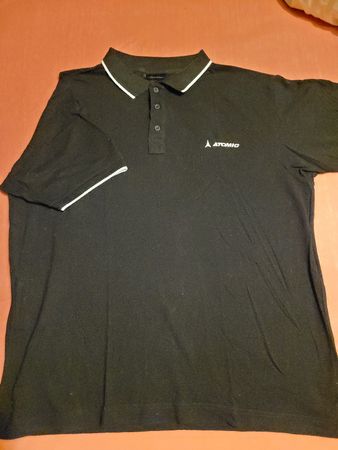 Schwarzes Atomic Poloshirt Grösse L Occasion Top Zustand 👍