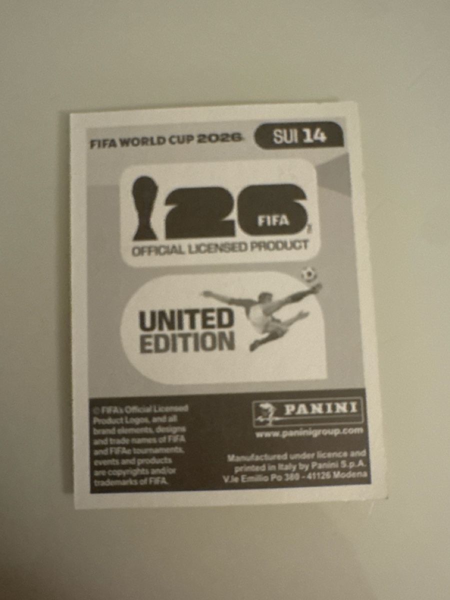 Panini Carte collezionabili: Panini 2026 Ardon Jashari SUI14 – Nuovo (secondo la descrizione) da Bern venduto da akl_sy9s 1