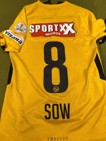 YB MATCHWORN MEISTERTRIKOT DJIBRIL SOW18/19 MIT MEISTERBADGE