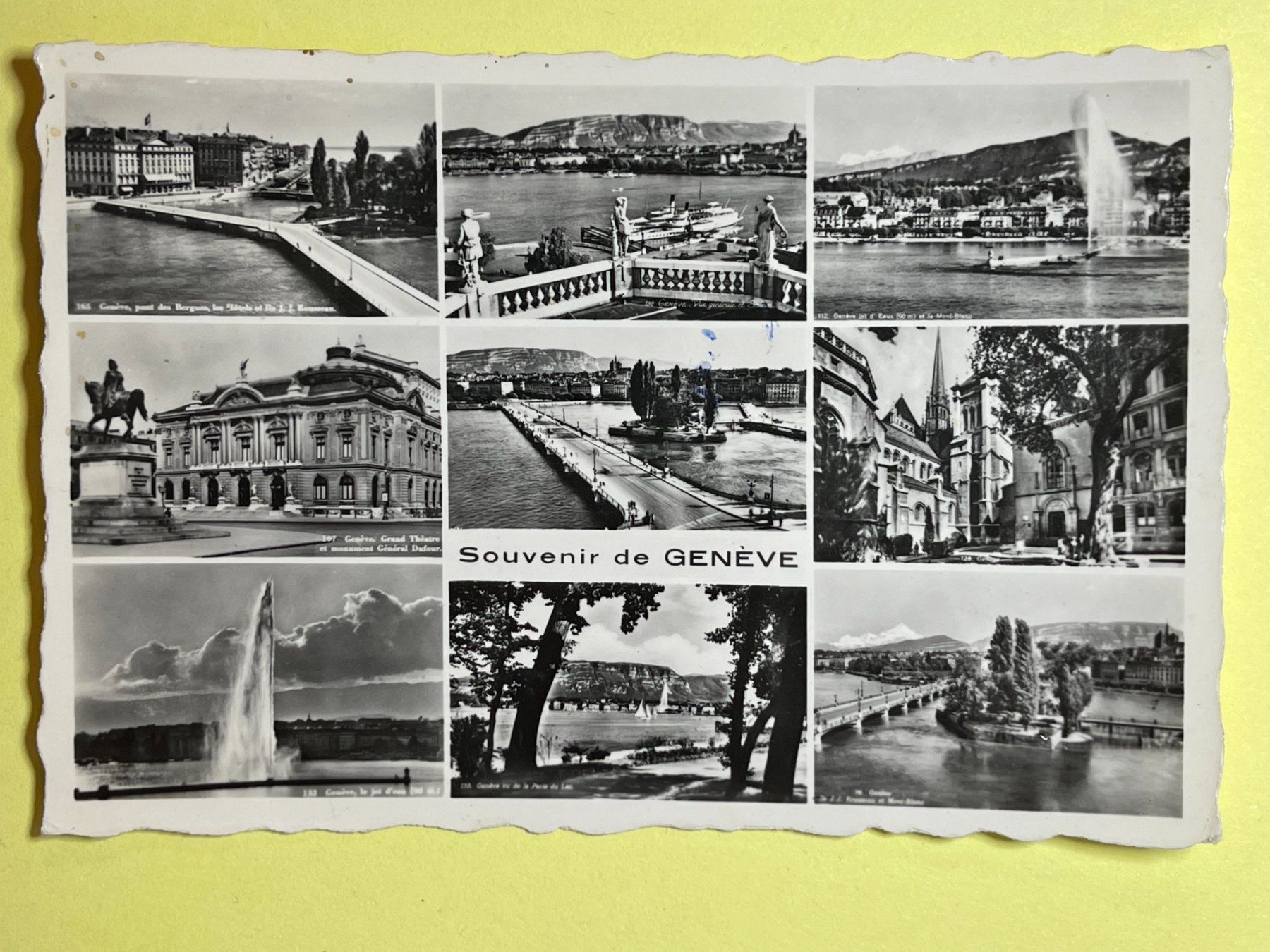 Cartoline postali: Souvenir de Genève - 1948 – Usato da Steg VS venduto da _vinci_