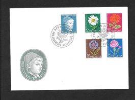 FDC Pro Juventute Serie 1963 gemischtes Papier ET 30.11.1963