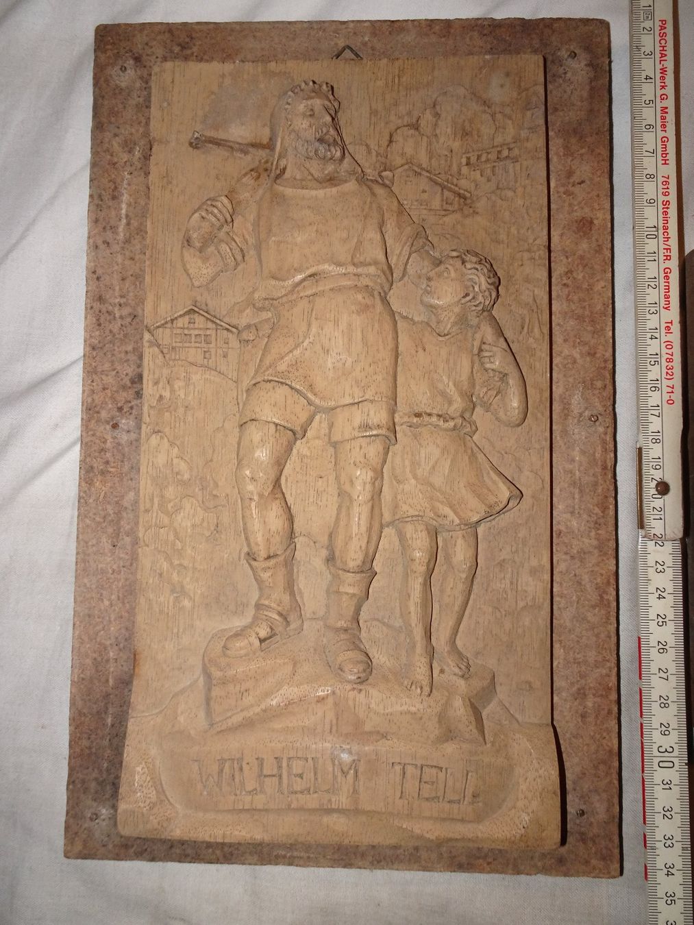 Foto & Immagini: 2 geschnitzte Holzbilder Tell – Usato da Bichwil venduto da Silbereule9 1