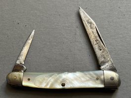 Antikes Perlmutt-Sackmesser LUNA Solingen 65 mm - selten