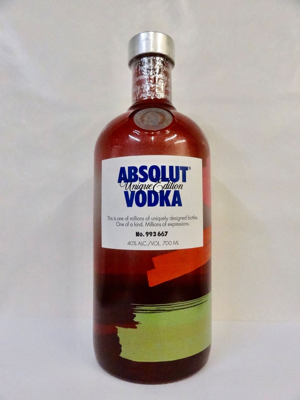 Absolut Vodka Bevande alcoliche: 1 x ABSOLUT VODKA ABSOLUT UNIQUE Edition 2012 – Nuovo e nell'imballaggio originale da Kerzers venduto da zimmergruen 2