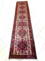 Echter Vintage Orientteppich Läufer HAMADAN KARADJA Unikat