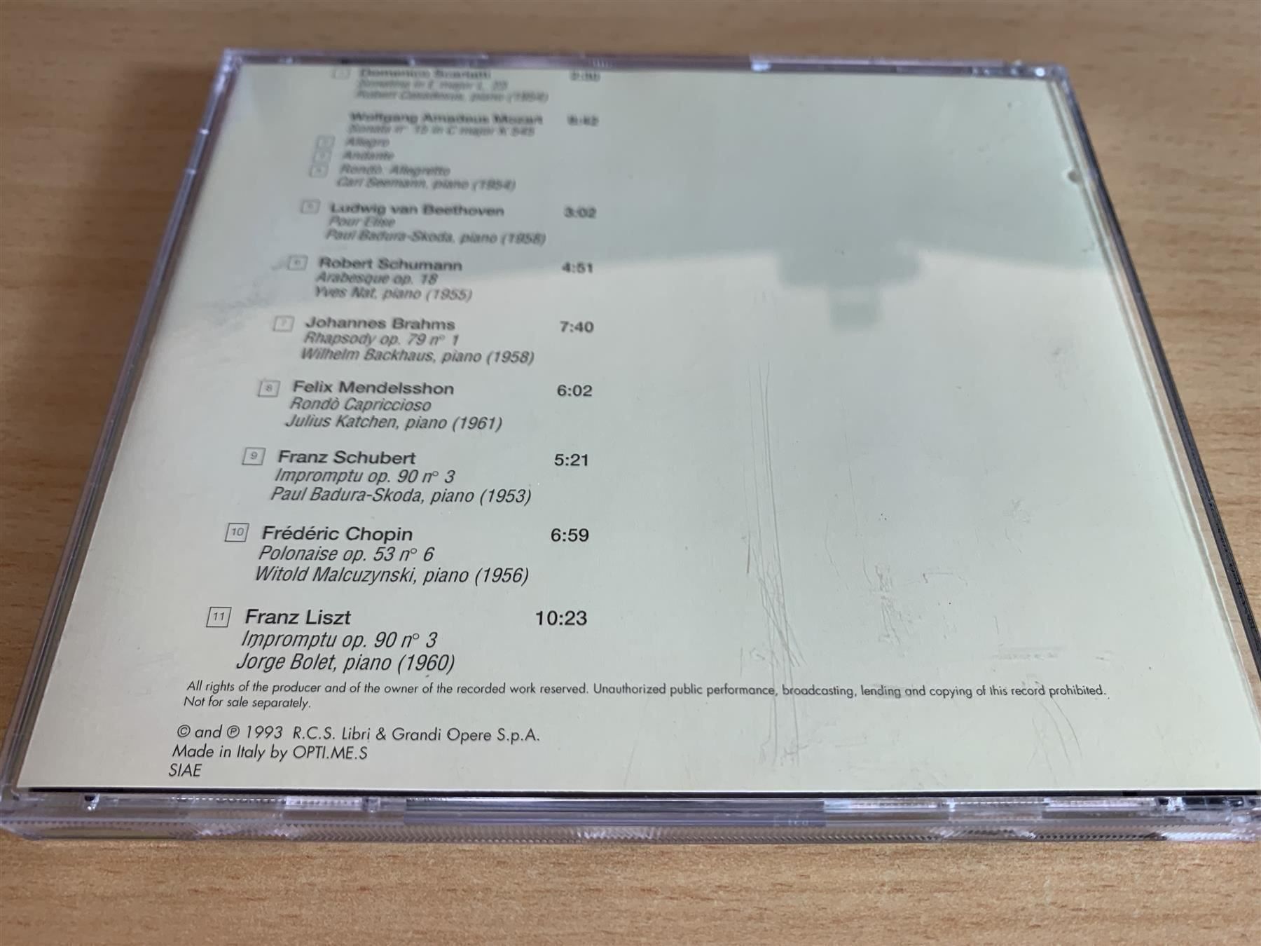 CD: Various – Pianoforte 1 – Usato da Rikon im Tösstal venduto da Alpenmutz 1