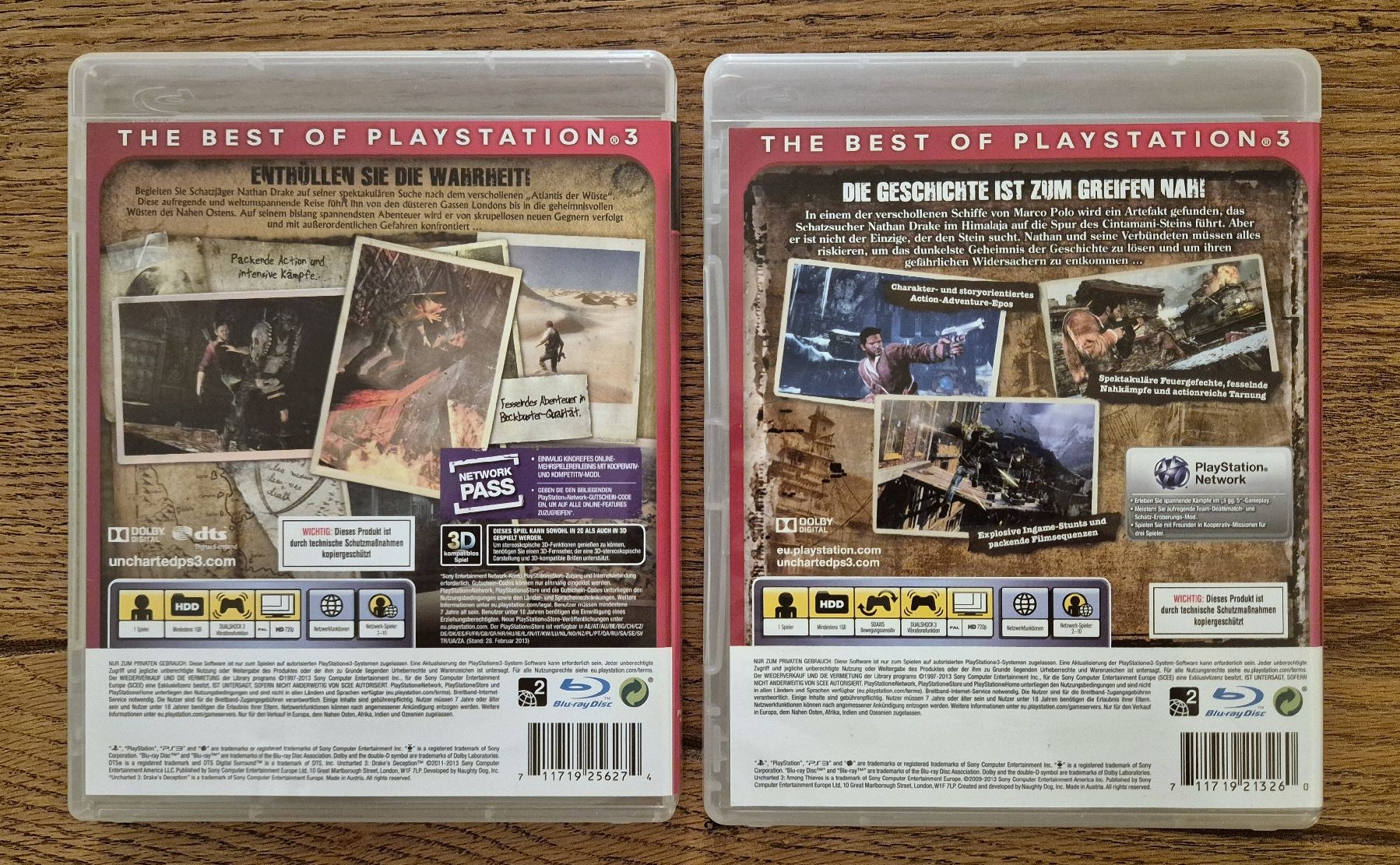 Giochi: Uncharted 2 + Uncharted 3 - PS3 – Nuovo (secondo la descrizione) da Au SG venduto da KonsoleWerk 2