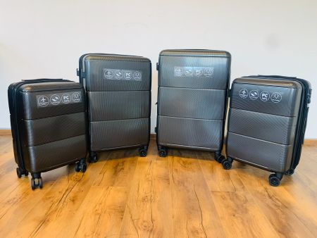 4 teiliges Koffer Polycarbonat gateBAG BUNDLE ANTHRAZIT NEU