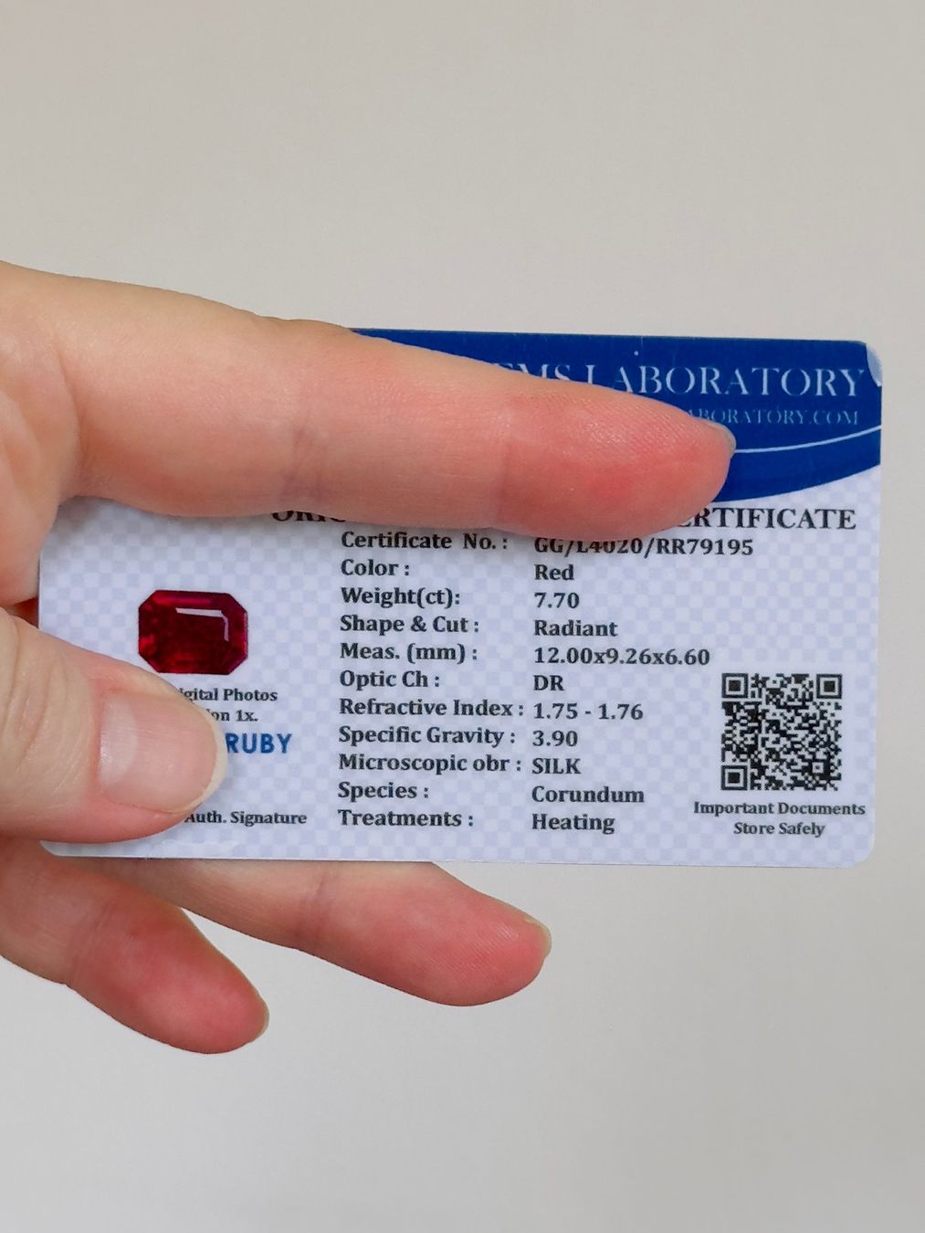 Pietre preziose: 7.70 Ct Loose Gemstone Certified – Nuovo e nell'imballaggio originale da Genève venduto da AWWA 5