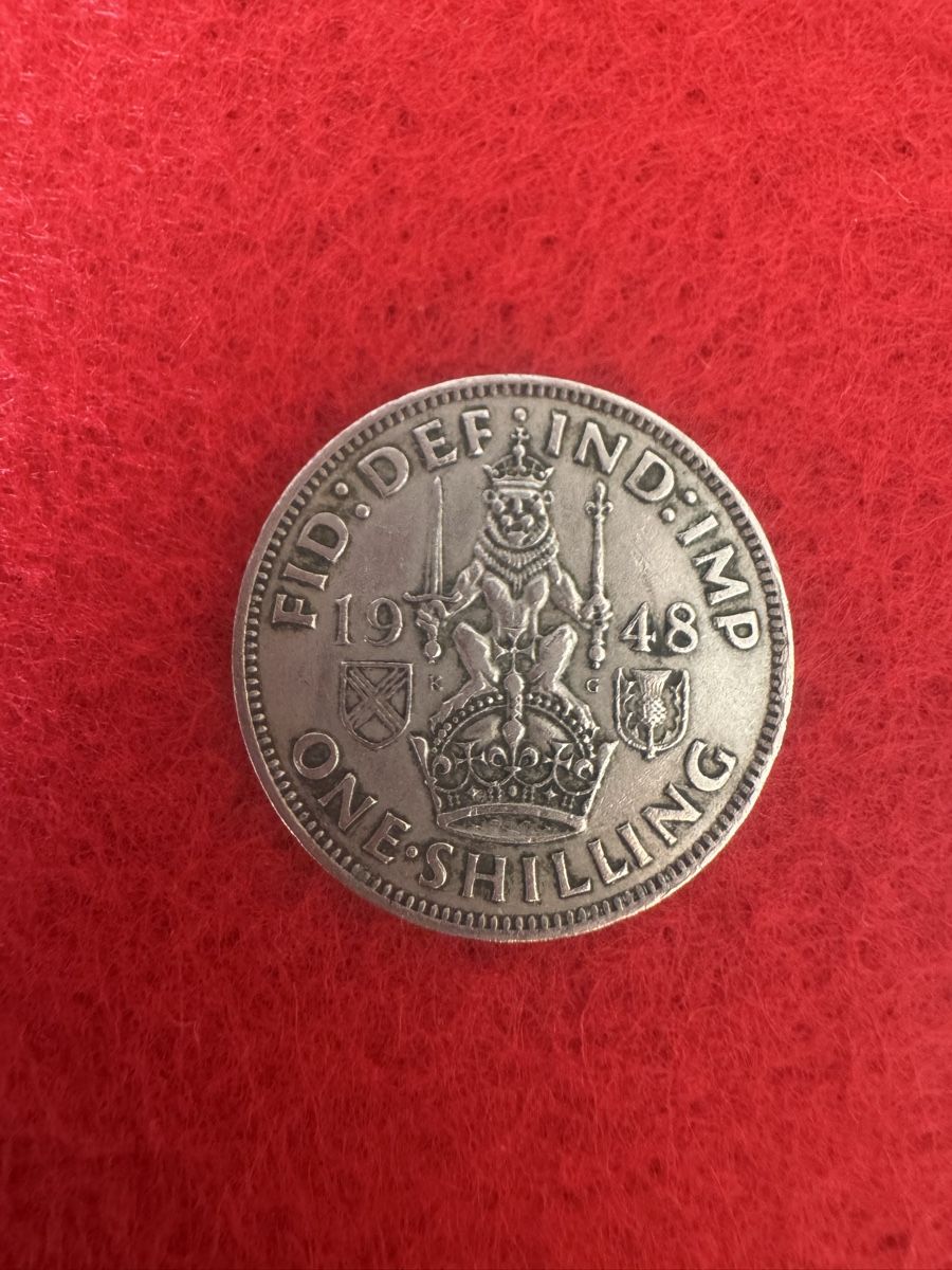 Tutti le monete: Münze One Shilling 1948 – Usato da Lachen SZ venduto da artbyblondangel 5